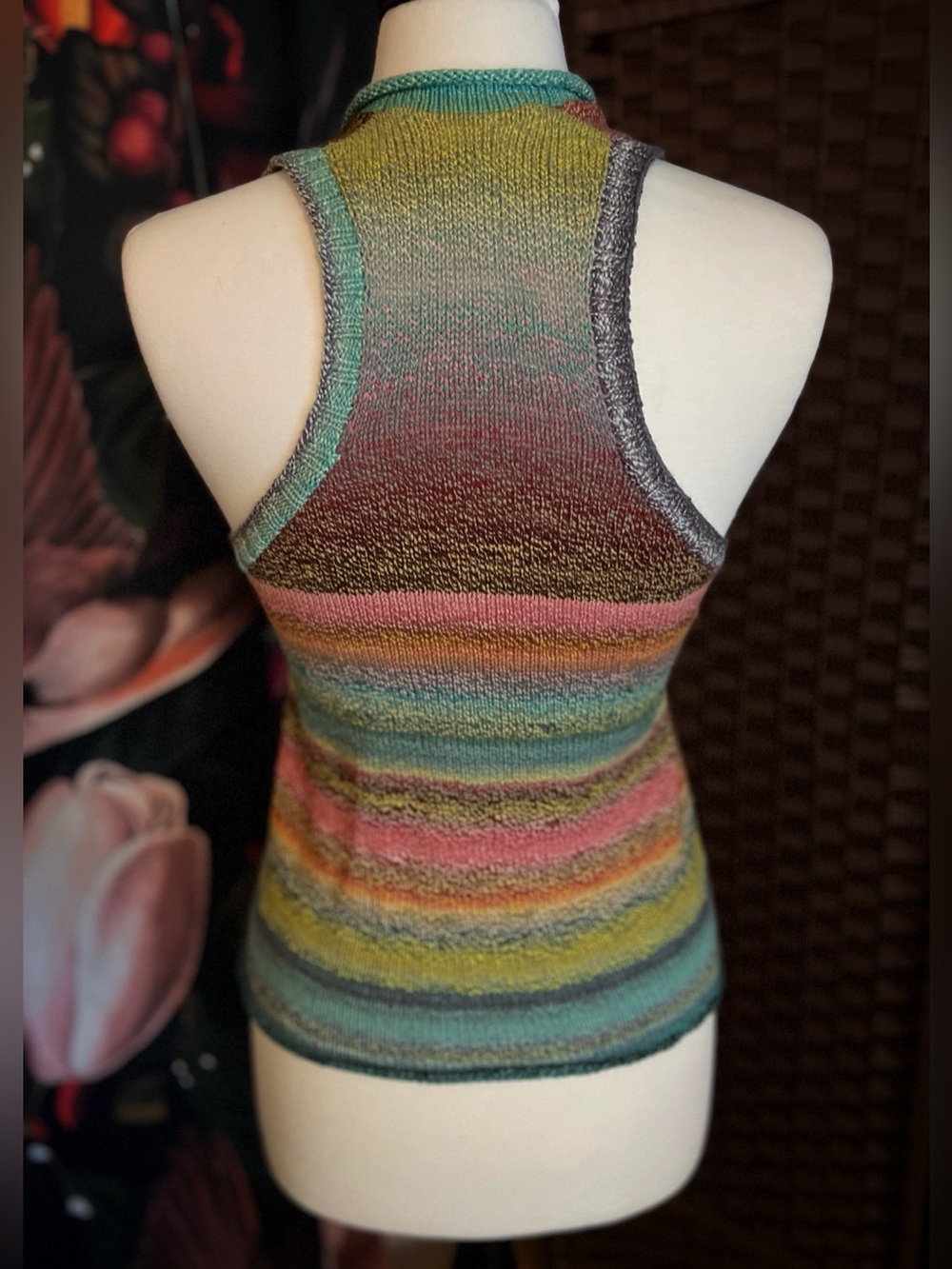 Handknit Racerback Tank - Picture 3 of 5
